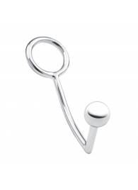 Кольцо на пенис с анальным стимулятором Stainless Steel Anal Hook   Cock Ring - BlueLine - в Ульяновске купить с доставкой
