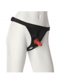 Трусики со штырьком для фиксации насадок Ultra Harness with Plug - Doc Johnson - купить с доставкой в Ульяновске