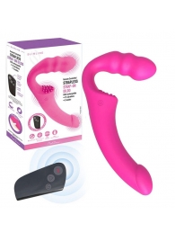 Розовый безремневой страпон Straples Strap-On Dildo - Erokay - купить с доставкой в Ульяновске