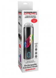 Перезаряжаемый мастурбатор-ротик Extreme Toyz Rechargeable Roto-Bator Mouth - Pipedream - в Ульяновске купить с доставкой