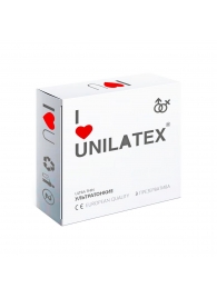 Ультратонкие презервативы Unilatex Ultra Thin - 3 шт. - Unilatex - купить с доставкой в Ульяновске