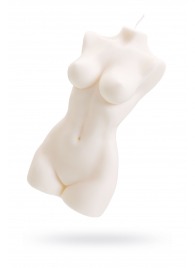 Белая интерьерная свеча в форме женского торса - 850 гр. - Pecado - купить с доставкой в Ульяновске