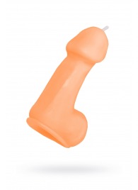 Оранжевая свеча в форме пениса - 47 гр. - Pecado - купить с доставкой в Ульяновске
