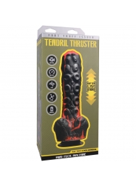 Черно-красная мини-машина на присоске Tendril Thruster - 21,6 см. - Doc Johnson - купить с доставкой в Ульяновске