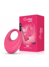 Розовое интерактивное эрекционное виброкольцо Leo - Easy toys - в Ульяновске купить с доставкой