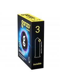 Супертонкие презервативы Ganzo Invisible - 3 шт. - Ganzo - купить с доставкой в Ульяновске