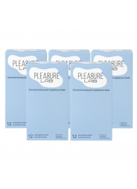 Набор из 5 упаковок ультратонких презервативов Pleasure Lab (по 12 шт.) - Pleasure Lab - купить с доставкой в Ульяновске
