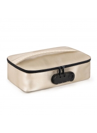 Золотистая сумочка для хранения игрушек Discreet Box - Dorcel - купить с доставкой в Ульяновске