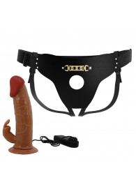 Мужской полый страпон с вибрацией Marion - Baile - купить с доставкой в Ульяновске