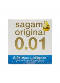 Увлажнённый презерватив Sagami Original 0.01 Extra Lub - 1 шт. - Sagami - купить с доставкой в Ульяновске