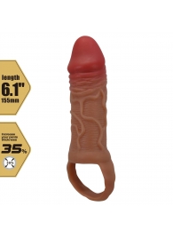 Реалистичная насадка на член Peirre - 15,5 см. - Baile - в Ульяновске купить с доставкой
