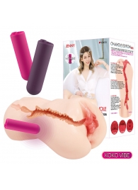 Мастурбатор-вагина с вибрацией Jenny Onahole edition 005 - KOKOS - в Ульяновске купить с доставкой