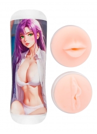 Двусторонний мастурбатор аниме - ротик и вагина - Tokyo Style - в Ульяновске купить с доставкой