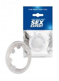 Эрекционное кольцо с мягкой стимулирующей насадкой - Sex Expert - в Ульяновске купить с доставкой