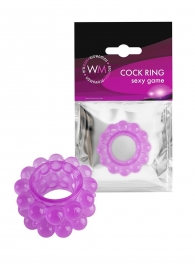 Лиловое эрекционное кольцо с 2 рядами стимулирующих шариков - Erowoman-Eroman - в Ульяновске купить с доставкой