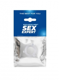 Эластичное эрекционное кольцо с 3 шариками и шипами - Sex Expert - в Ульяновске купить с доставкой