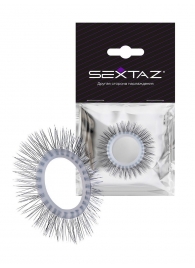 Круглое эрекционное кольцо с «ресничками» - Sextaz - в Ульяновске купить с доставкой