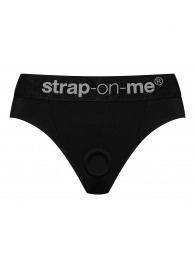 Черные трусики для насадок Heroine Lingerie Harness - size XL - Strap-on-me - купить с доставкой в Ульяновске