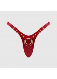 Красный пояс для фиксации насадок Strap-On-Me Leatherette Harness Fabulous - Strap-on-me - купить с доставкой в Ульяновске