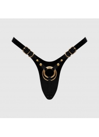 Черный пояс для фиксации насадок Strap-On-Me Leatherette Harness Fabulous - Strap-on-me - купить с доставкой в Ульяновске