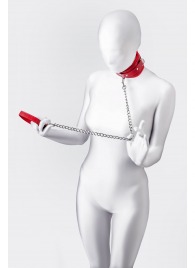 Красный ошейник с подкладкой из меха - ToyFa - купить с доставкой в Ульяновске