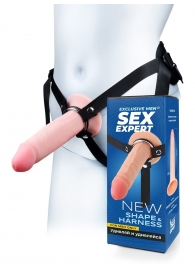 Мужской полый страпон на регулируемых ремнях - 18,5 см. - Sex Expert - купить с доставкой в Ульяновске