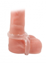 Прозрачное двойное эрекционное кольцо - Sex Expert - в Ульяновске купить с доставкой