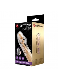 Прозрачная насадка на пенис Booker - 8 см. - Baile - в Ульяновске купить с доставкой