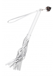 Белая кожаная плеть - 50 см. - Pecado - купить с доставкой в Ульяновске