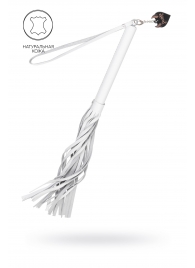 Белая кожаная плеть - 50 см. - Pecado - купить с доставкой в Ульяновске