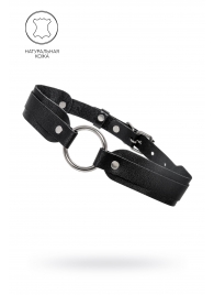 Черный кожаный чокер-ошейник со скруглёнными углами - Pecado - купить с доставкой в Ульяновске