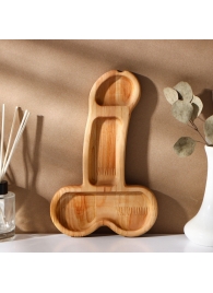 Деревянное блюдо для подачи в форме члена (25 х 16,5 х 1,7 см) - Сима-Ленд - купить с доставкой в Ульяновске