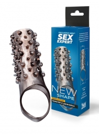 Дымчатая насадка на пенис с шипами и выпуклостями - 12,5 см. - Sex Expert - в Ульяновске купить с доставкой