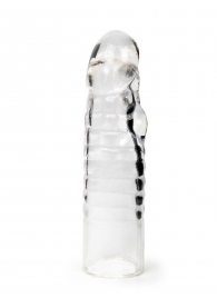Прозрачная закрытая насадка на член - 15 см. - Sex Expert - в Ульяновске купить с доставкой