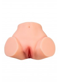Телесный реалистичный мастурбатор-полуторс с 2 любовными входами - No Name - в Ульяновске купить с доставкой