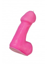 Розовая свеча в форме пениса - 47 гр. - Pecado - купить с доставкой в Ульяновске