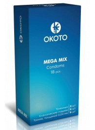 Презервативы OKOTO Mega Mix - 18 шт. - Sitabella - купить с доставкой в Ульяновске