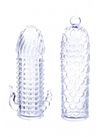 Набор из 2 прозрачных насадок на член Seductive Tickler Sleeves Set - NMC - в Ульяновске купить с доставкой