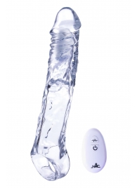 Прозрачная насадка-удлинитель Length Enhancer With Bullet с подхватом - 22,3 см. - NMC - в Ульяновске купить с доставкой