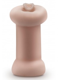 Телесный люминесцентный двусторонний мастурбатор Tasha - Blush Novelties - в Ульяновске купить с доставкой