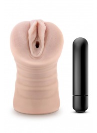 Телесный мастурбатор-вагина Ayumi с вибрацией - Blush Novelties - в Ульяновске купить с доставкой