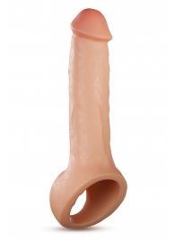 Телесная насадка-удлинитель Thrive 8.75 Inch Realistic Penis Extender Sleeve - 22,2 см. - Blush Novelties - в Ульяновске купить с доставкой