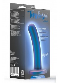 Синяя насадка с гладкой поверхностью Surrender 5.75 Inch Intermediate Pegging Dildo - 14,6 см. - Blush Novelties - купить с доставкой в Ульяновске