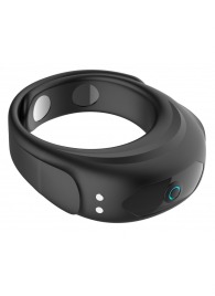 Черное эрекционное виброкольцо на ремешках - Boys of Toys - в Ульяновске купить с доставкой