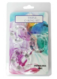 Набор из 3 эрекционных прозрачных колец - Boys of Toys - в Ульяновске купить с доставкой