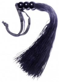 Черная силиконовая плетка - 25,4 см. - Boys of Toys - купить с доставкой в Ульяновске