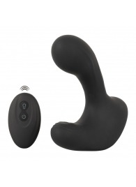 Черная анальная вибропробка с функцией расширения RC Butt Plug with 3 functions - Orion - в Ульяновске купить с доставкой