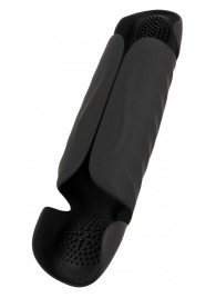 Черный вибромастурбатор с трехточечной стимуляцией Penis Trainer with 3 Point Stimulation - Orion - в Ульяновске купить с доставкой