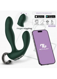 Зеленый вибромассажёр простаты Greeny - 12,8 см. - Intoyou - в Ульяновске купить с доставкой