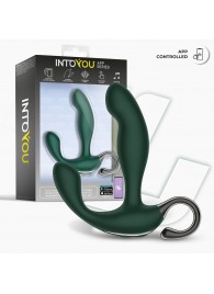 Зеленый вибромассажёр простаты Greeny - 12,8 см. - Intoyou - в Ульяновске купить с доставкой